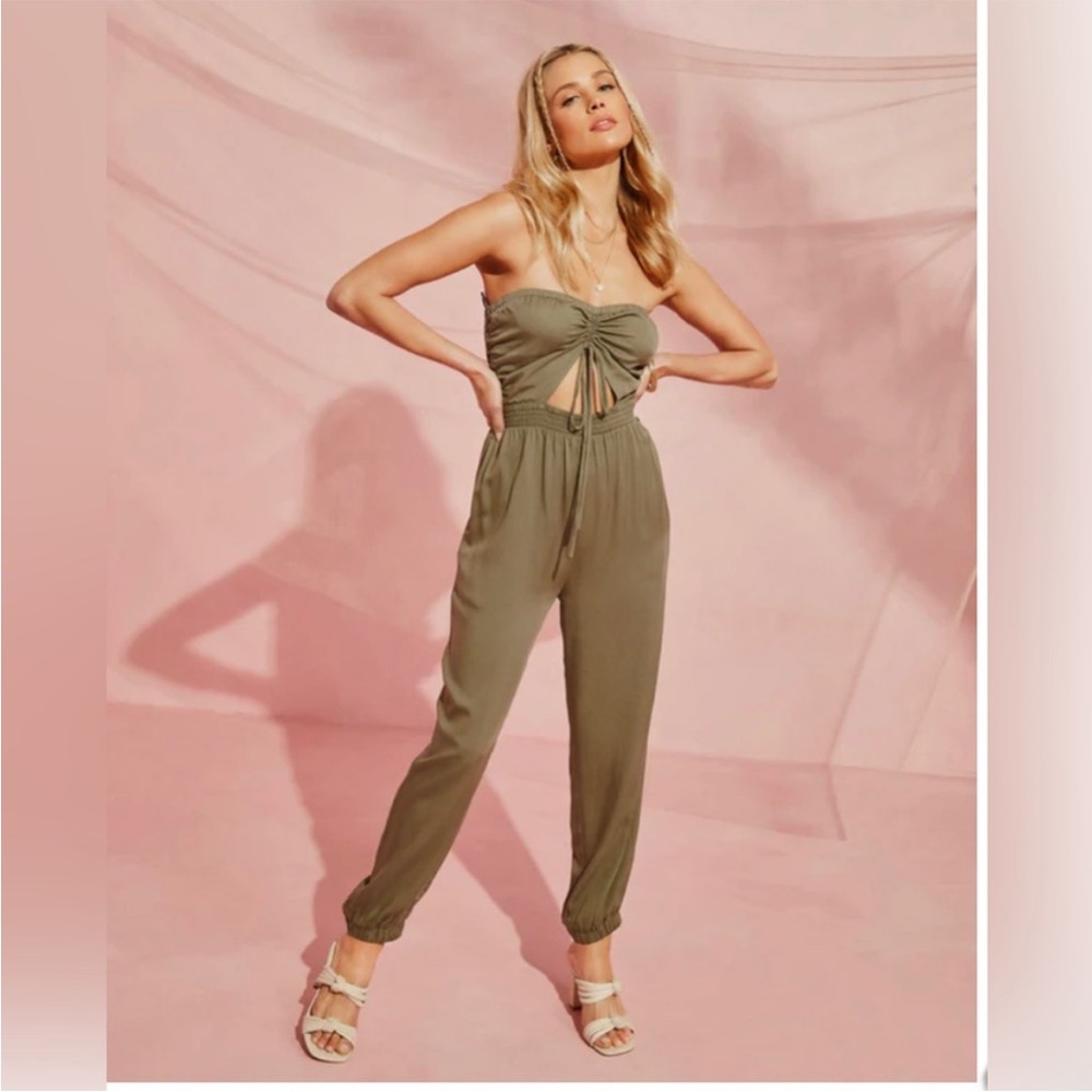 VICI strapless cutout jumpsuit-never worn!